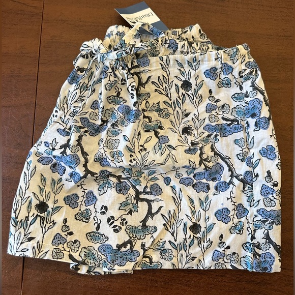 Size small Indian cotton pajama lounge shorts blue and white print - Picture 2 of 2